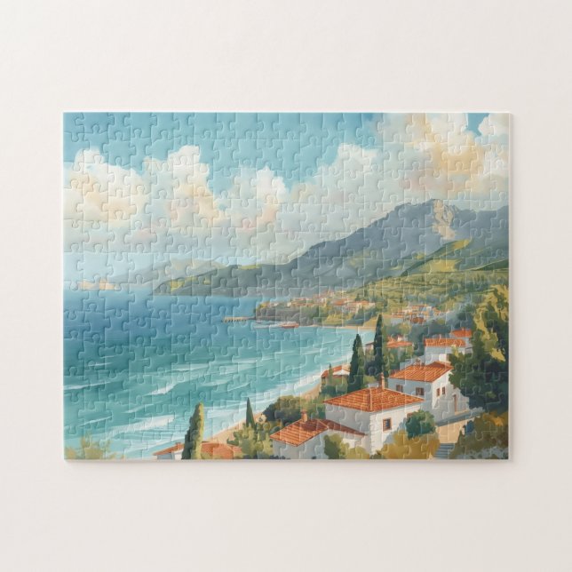Balearic Islands Vintage French Travel Jigsaw Puzzle (Horizontal)