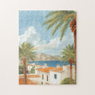 Balearic Islands Vintage French Travel Jigsaw Puzzle