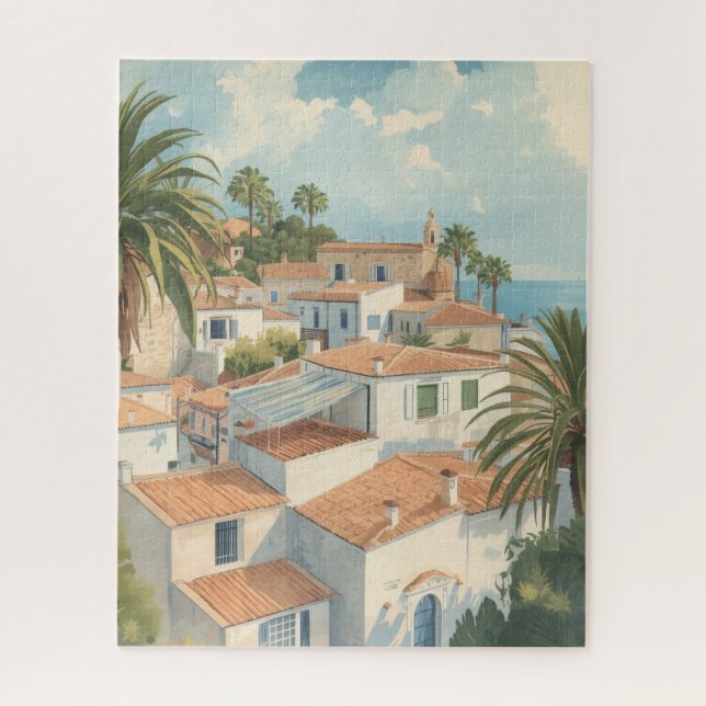 Balearic Islands Vintage French Travel Jigsaw Puzzle (Vertical)