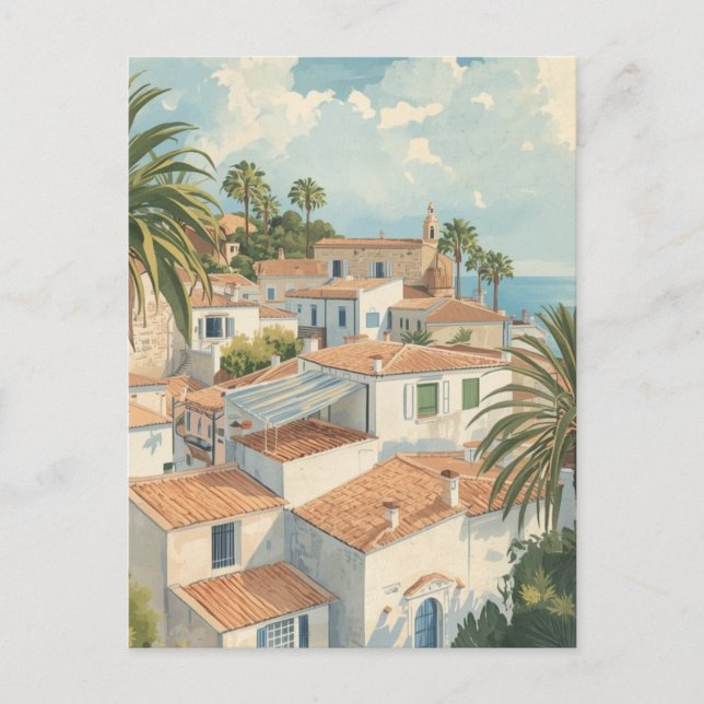 Balearic Islands Vintage French Travel Postcard (Front)