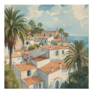 Balearic Islands Vintage French Travel Poster