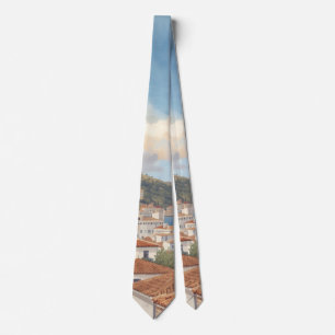 Balearic Islands Vintage French Travel Tie