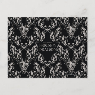 Balerion Skull Pattern Postcard