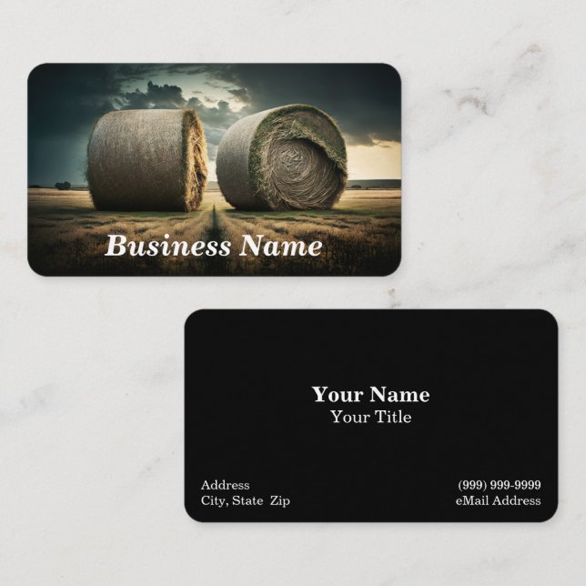 Bales of Hay Business Card (Front/Back)