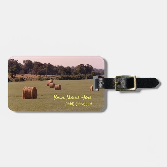 Bales Personalised Luggage Tag (Front Horizontal)