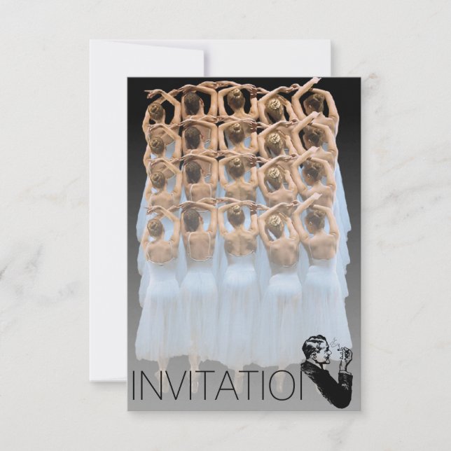 Balet Ball Gentelmen Invitation (Front)