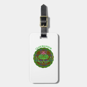 Balfour Scottish Tartan Celtic Thistle Luggage Tag