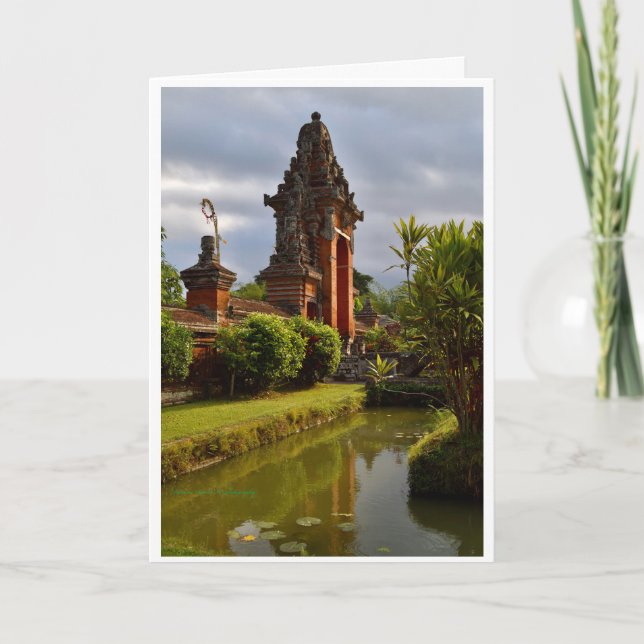 Bali Ancient Temple   Card (Front)