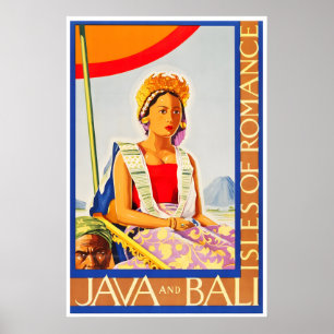 Bali Art Java Travel Poster Tourism Print (TR18)a