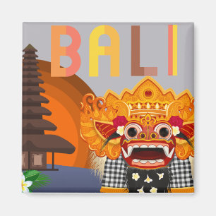 Bali Barong & Dancer Magnet