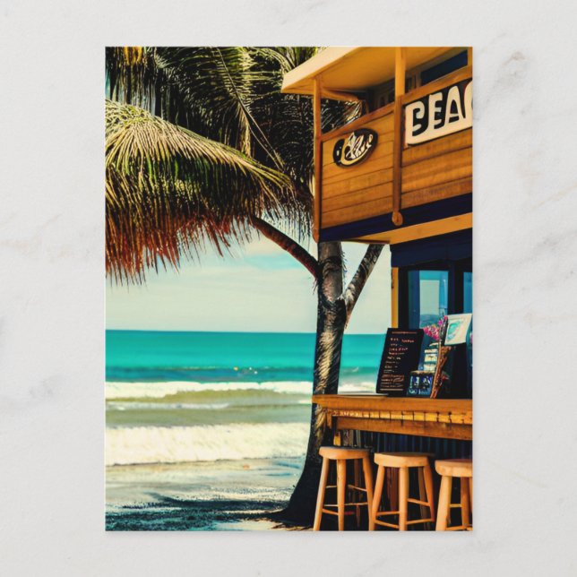 Bali Beach Cafe Bar Postcard (Front)