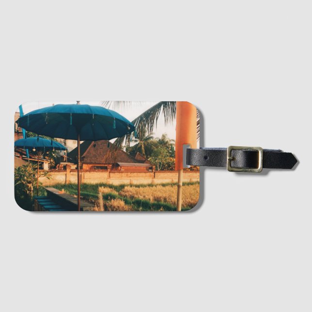 Bali Fields  Luggage Tag (Front Horizontal)
