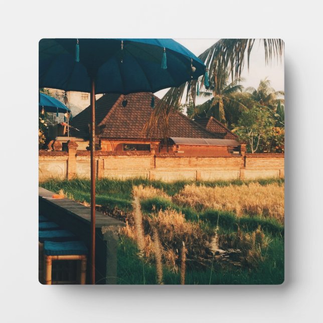 Bali Fields  Plaque (Front)