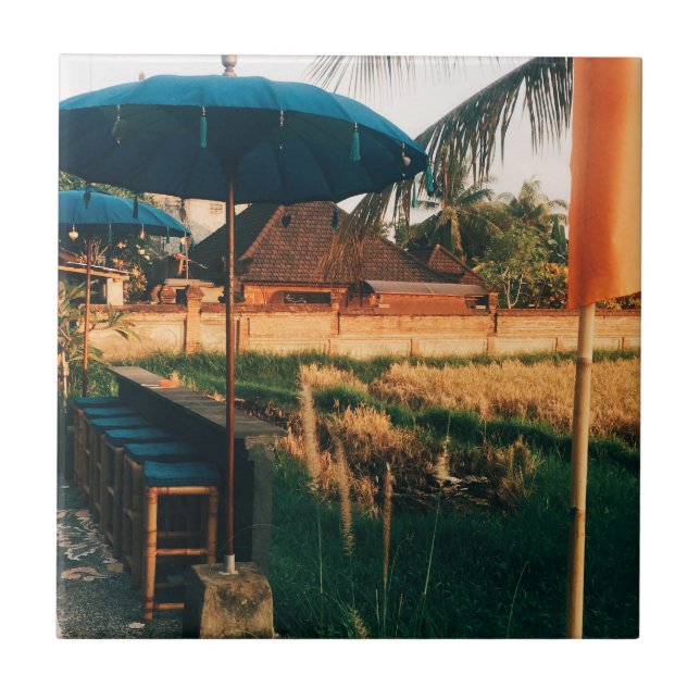 Bali Fields  Tile (Front)