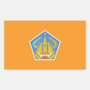 Bali Flag, Indonesia Rectangular Sticker