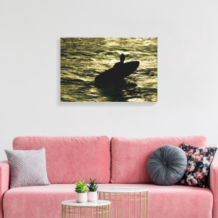 Bali Golden Hour Surf - Canvas Wall Art Print