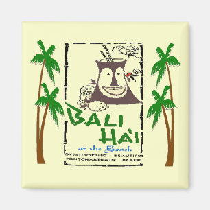 Bali Hai at Pontchartrain Beach New Orleans Magnet