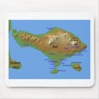 Bali Holliday Map Mouse Mat