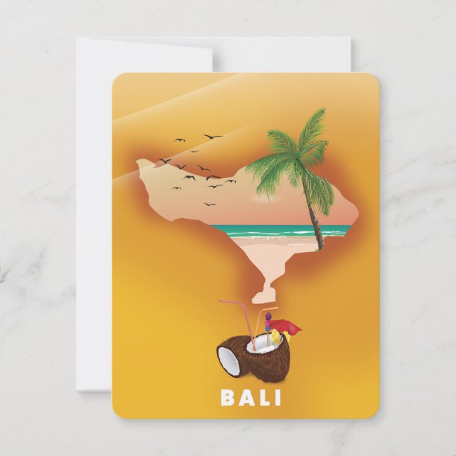 Bali illustrated map (Front)