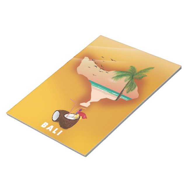 Bali illustrated map notepad (Angled)