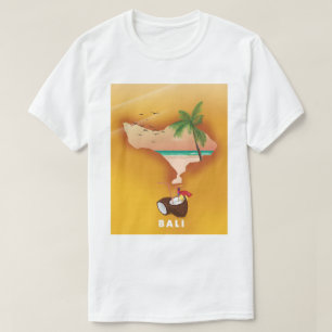 Bali illustrated map T-Shirt