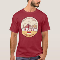 Bali Indonesia City Skyline Emblem