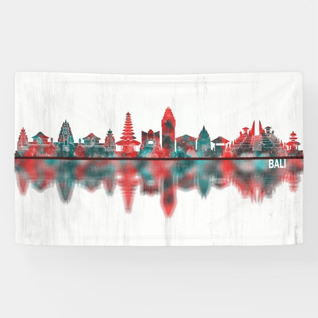 Bali Indonesia Skyline Banner (Horizontal)