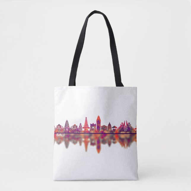 Bali Indonesia Skyline Tote Bag (Front)