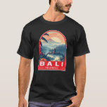 Bali Indonesia Travel Art Vintage T-Shirt<br><div class="desc">Bali retro vector travel design. Bali is an island in Southeast Asia that's known for its beaches,  temples,  and culture. It's also home to marine life,  safari parks,  and art.</div>