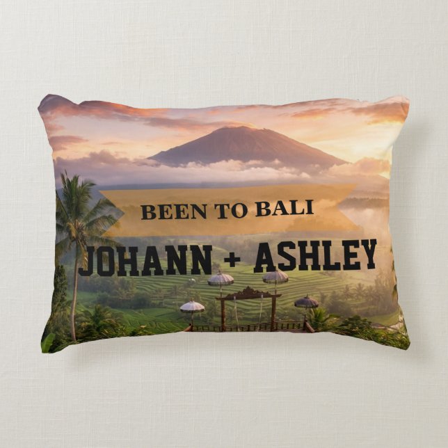 Bali Indonesia Travel Souvenir Throw Pillow (Front)
