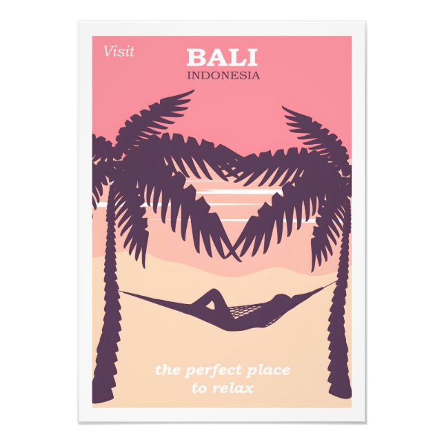 Bali Indonesia vintage poster (Front)