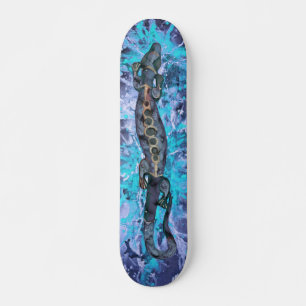 BALI lizard blue   blue splatter Skateboard