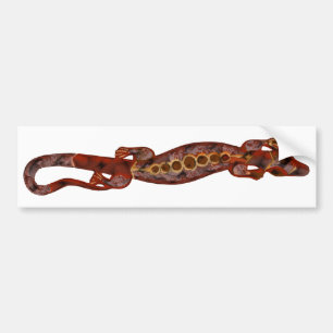 BALI lizard red Bumper Sticker