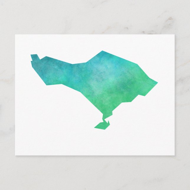 Bali Map Postcard (Front)