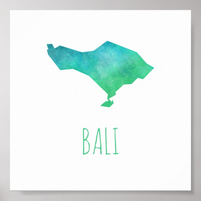 Bali Map Poster (Front)