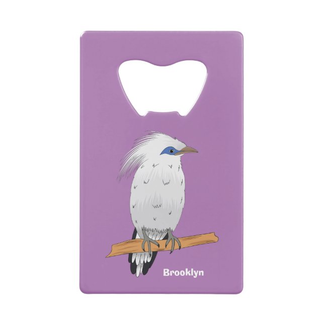 Bali Myna tropical exotic bird (Front)