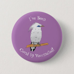 Bali Myna tropical exotic bird 6 Cm Round Badge