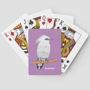 Bali Myna tropical exotic bird Playing Cards