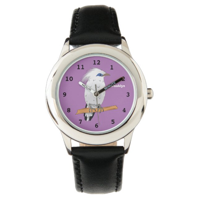 Bali Myna tropical exotic bird Watch (Front)