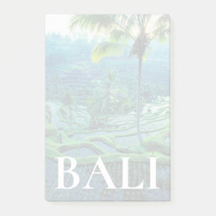 Bali Overview Of Rice Terraces Post-it Notes