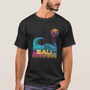 Bali Retro 80s Style Vintage Vaporwave Surf T-Shirt