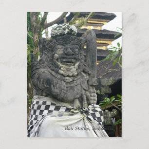Bali Statue Postcard
