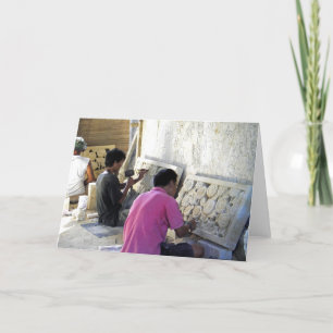 Bali Stone Cutters Blank Card