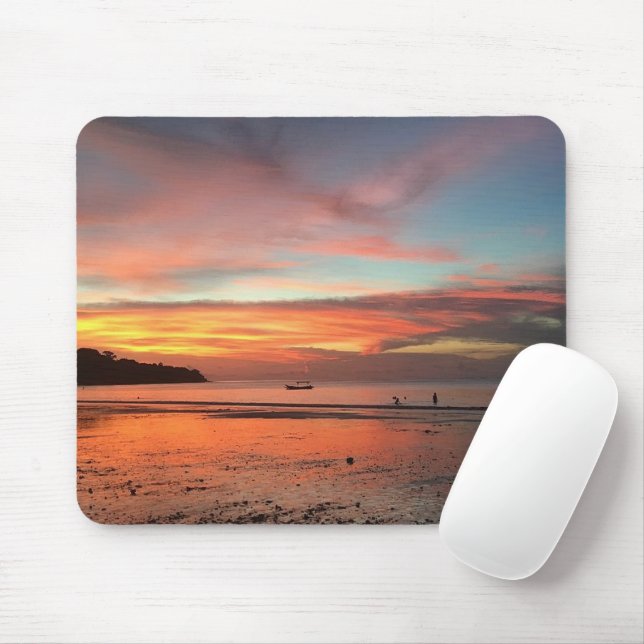 Bali Sunset Mouse Mat (With Mouse)