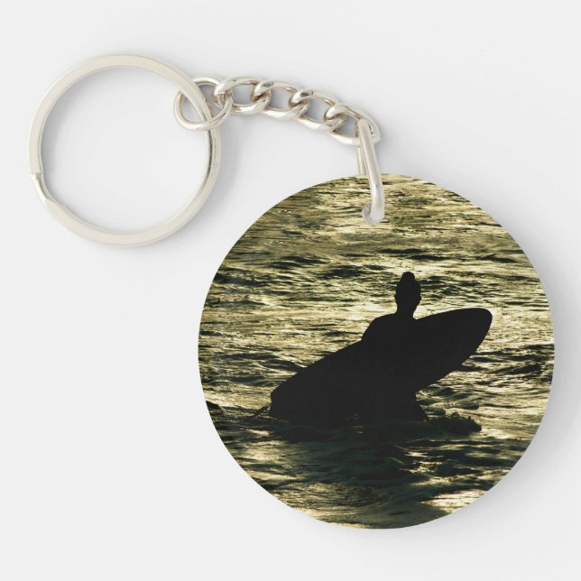 Bali Surf Golden Hour - Acrylic Keychain (Front)