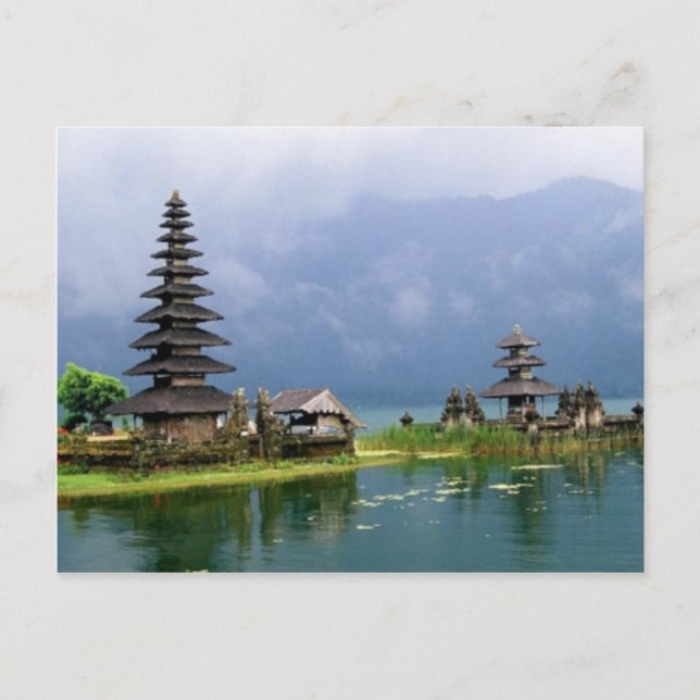 bali temple indonesia postcard (Front)