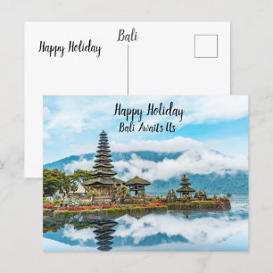 Bali vacation postcard