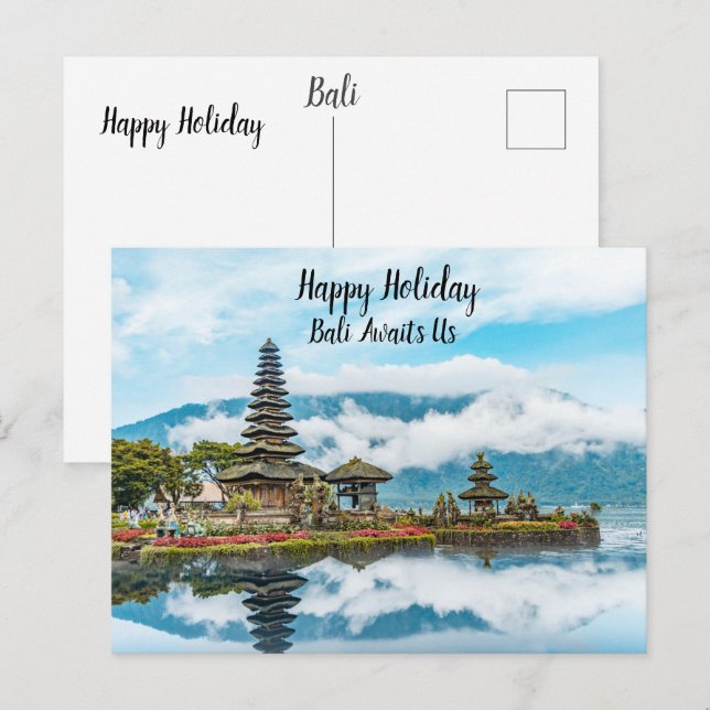 Bali vacation postcard (Front/Back)