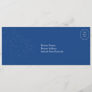 Bali Wedding RSVP Boarding Pass Invitation