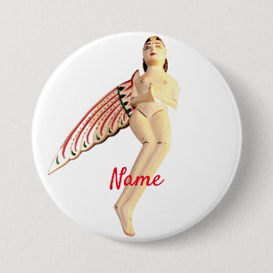 Bali Winged Goddess Thunder_Cove 7.5 Cm Round Badge